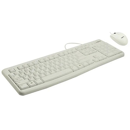 Клавиатура и мышь Logitech MK120, белый Фото 1