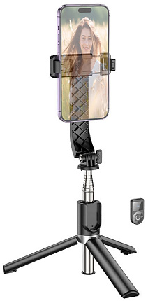 Монопод-штатив HOCO K20 с ПДУ, черный Фото 2