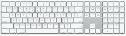 Клавиатура Apple Magic Keyboard with Numeric Keypad (MQ052), серебристый Фото 1