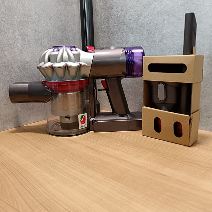 Вертикальный пылесос Dyson V8 Tactical (447026-01), серебристый/никель Фото 4