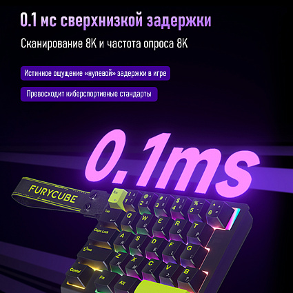 Клавиатура Furycube ME30 HE, черный Фото 7