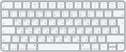 Клавиатура Apple Magic Keyboard with Touch ID (MK293RS/A) Фото 1
