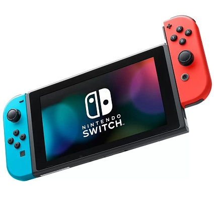 Игровая приставка Nintendo Switch 32 ГБ, неоновый синий/неоновый красный Фото 4