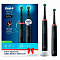 Электрическая зубная щетка Oral-B PRO 3 3900 Duo, Black edition, черный/черный Фото 2