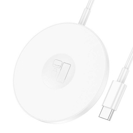 Беспроводное зарядное устройство HOCO CW50 15W Fast 3-в-1, белый Фото 1