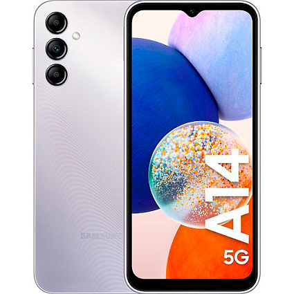 Смартфон Samsung Galaxy A14 4/64 Гб, серебристый (ЕАС) Фото 1