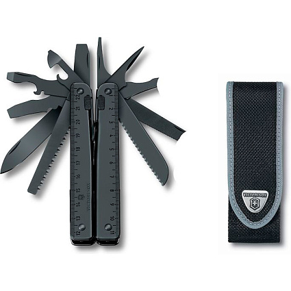 Мультитул Victorinox SwissTool Burnished, черный Фото 4