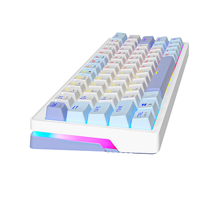 Клавиатура CyberLynx AG63, красные свитчи, бело-синий Фото 2