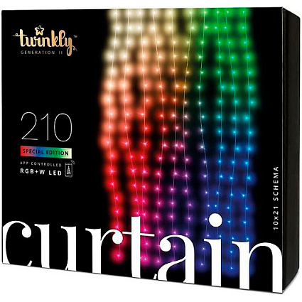Гирлянда Twinkly Curtain, 210 LED, RГБ+Wi-Fi Фото 1