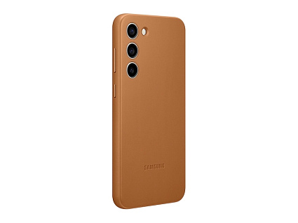 Чехол Samsung Galaxy S23+ Leather Case (EF-VS916LAEGRU), песочно-бежевый Фото 3
