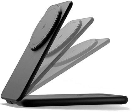 Беспроводное зарядное устройство VLP Alum Power Pro для Samsung, черный (1092014) Фото 4