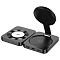 Зарядная станция Hoco CQ11 3в1 Folding magnetic wireless fast charger, черный Фото 2