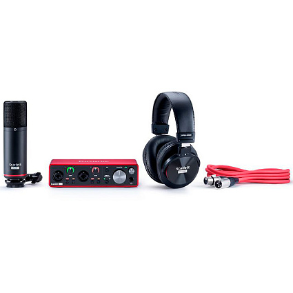 Внешняя звуковая карта Focusrite 2in2 Studio, красный Фото 2