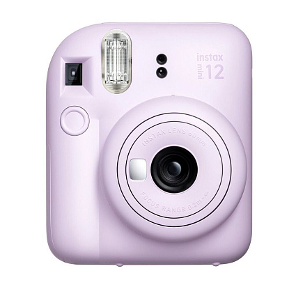 Фотоаппарат Fujifilm INSTAX Mini 12 + картридж на 10 снимков и стикеры, фиолетовый Фото 1