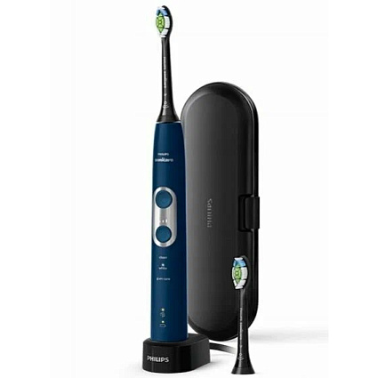 Электрическая зубная щетка Philips Sonicare 6100 ProtectiveClean HX6871/47, синий Фото 2