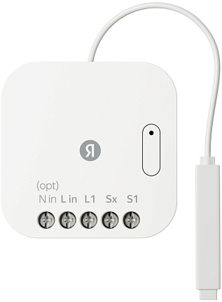 Умное реле Яндекс одноканальное, Zigbee, работает с Алисой, белый Фото 1