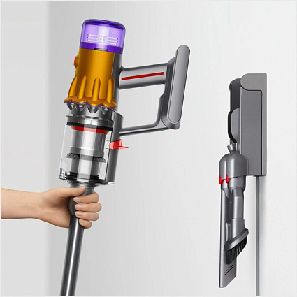 Пылесос Dyson V12S Detect Slim Submarine, Yellow/Nickel Фото 4