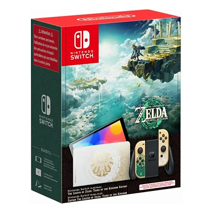 Игровая приставка Nintendo Switch OLED The Legend of Zelda: Tears of the Kingdom Edition, черный Фото 10