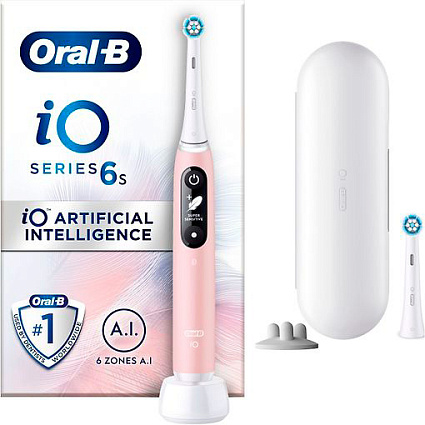 Электрическая зубная щетка Oral-B iO Series 6s, розовый Фото 2