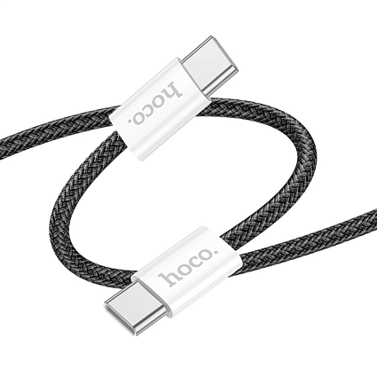 Кабель Hoco X104 Usb-C to Usb-C 60W, 2m, черный Фото 2