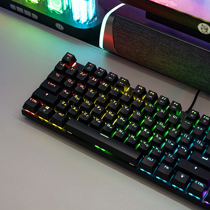 Клавиатура CyberLynx BD104, коричневые свитчи, черный Фото 6