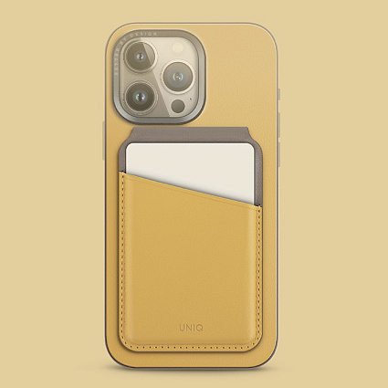 Кардхолдер UNIQ Lyden DS Magsafe, желтый/серый (LYDENDS-CYELFGRY) Фото 2