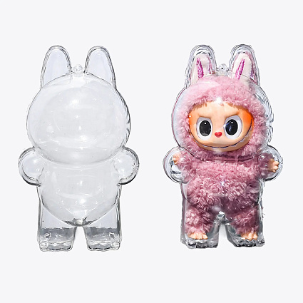 Защитный чехол Pop Mart Labubu Case Clear Acrylic Protective Display Box for V1 Фото 2