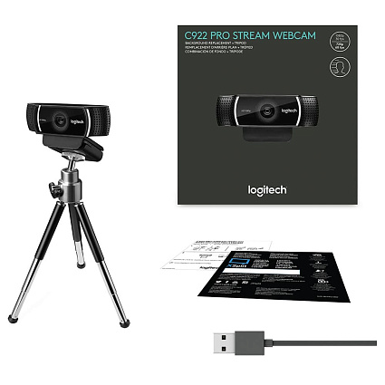 Веб-камера Logitech C922 Pro, черный Фото 1