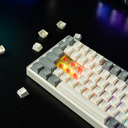 Клавиатура CyberLynx AG84, красные свитчи, белый Фото 9