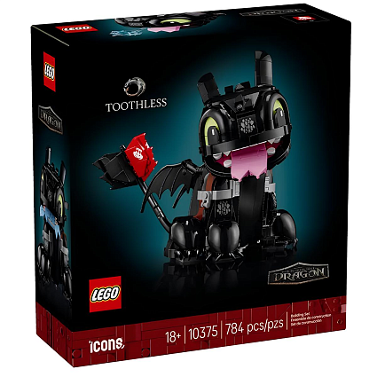 Конструктор Lego Icons 10375 Как приручить дракона: Беззубик Фото 1