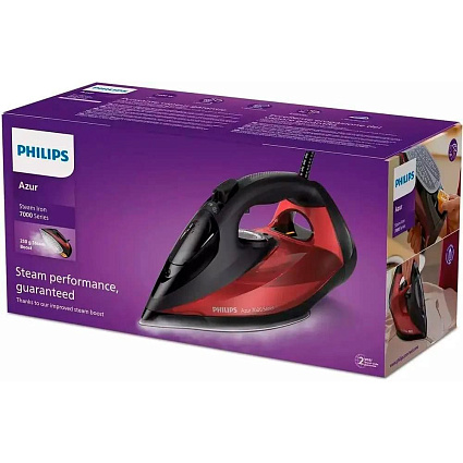 Паровой утюг Philips DST7022/40, красный/черный Фото 2