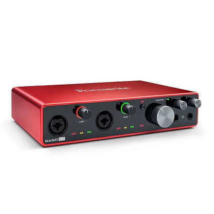 Внешняя звуковая карта Focusrite Scarlett 8i6 3rd Gen, красный Фото 1