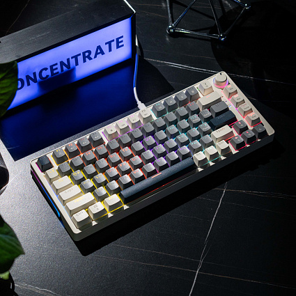 Клавиатура CyberLynx AG84, черные свитчи, серый Фото 6