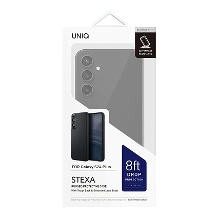 Чехол UNIQ Stexa для Galaxy S24 Plus, черный (GS24PHYB-STEBLK) Фото 3