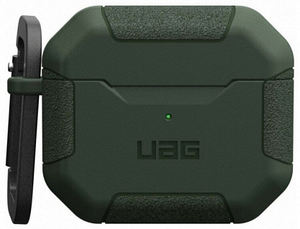 Чехол с карабином UAG Scout Case для Apple AirPods 3, оливковый 104127117272 Фото 1