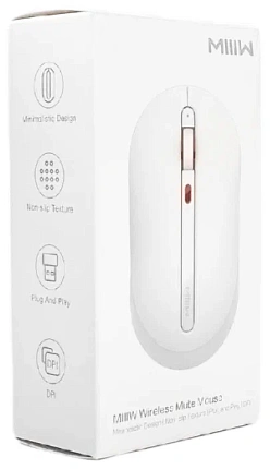 Мышь беспроводная Xiaomi MIIIW Wireless Mute Mouse, белый Фото 1