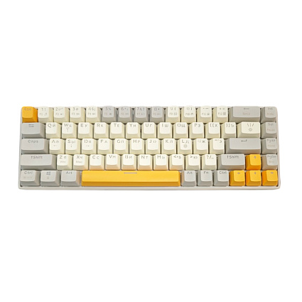 Клавиатура CyberLynx KA68, коричневые свитчи, белый Фото 2