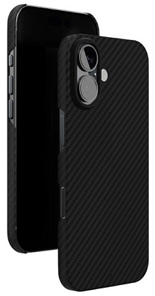 Чехол VLP Kevlar Case с MagSafe для iPhone 16, черный (1058039) Фото 2