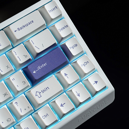 Клавиатура Furycube ME68 HE, белый Фото 7