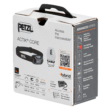 Налобный фонарь Petzl Actik Core, серый Фото 4