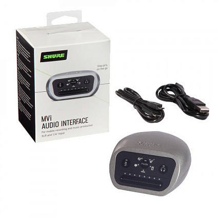 Аудиоинтерфейс Shure Motiv MVI-DIG, серебристый Фото 3