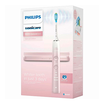 Электрическая зубная щетка Philips DiamondClean 9000 Series HX9911/84, специальная серия, розовый Фото 4
