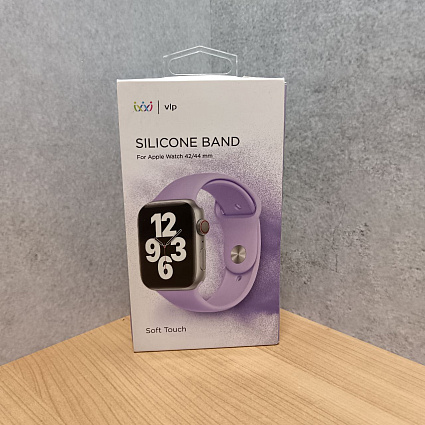 Ремешок для смарт-часов «vlp» Silicone Band для Apple Watch 42/44 мм, фиолетовый Фото 2