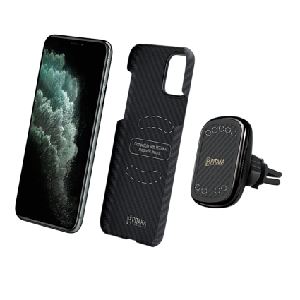 Автодержатель Pitaka MagEZ Mount Qi Vent с беспроводной зарядкой (CM3001Q) Фото 6