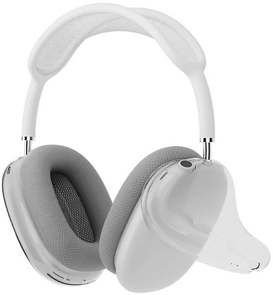 Силиконовый чехол-накладка для AirPods Max, прозрачный Фото 1
