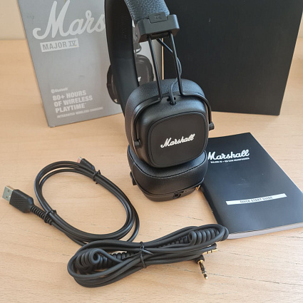 Беспроводные наушники Marshall Major 4, черный Фото 4