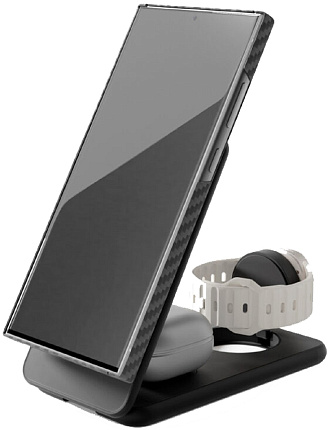 Беспроводное зарядное устройство VLP Alum Power Pro для Samsung, черный (1092014) Фото 2