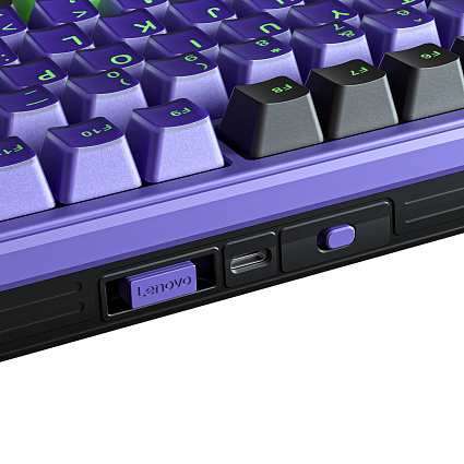 Беспроводная клавиатура Furycube K99 PRO, Platinum Switch, фиолетово-черный Фото 4