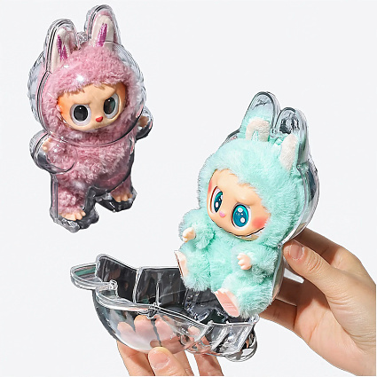 Защитный чехол Pop Mart Labubu Case Clear Acrylic Protective Display Box for V1 Фото 5