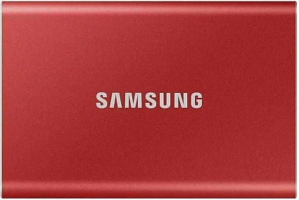 Внешний SSD диск Samsung T7 1ТБ, красный (MU-PC1T0R) Фото 1